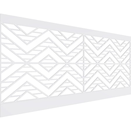 Ekena Millwork 44"H x 94 1/2"W Gilcrest PVC Wainscot Paneling Kit WPK44X94GCT